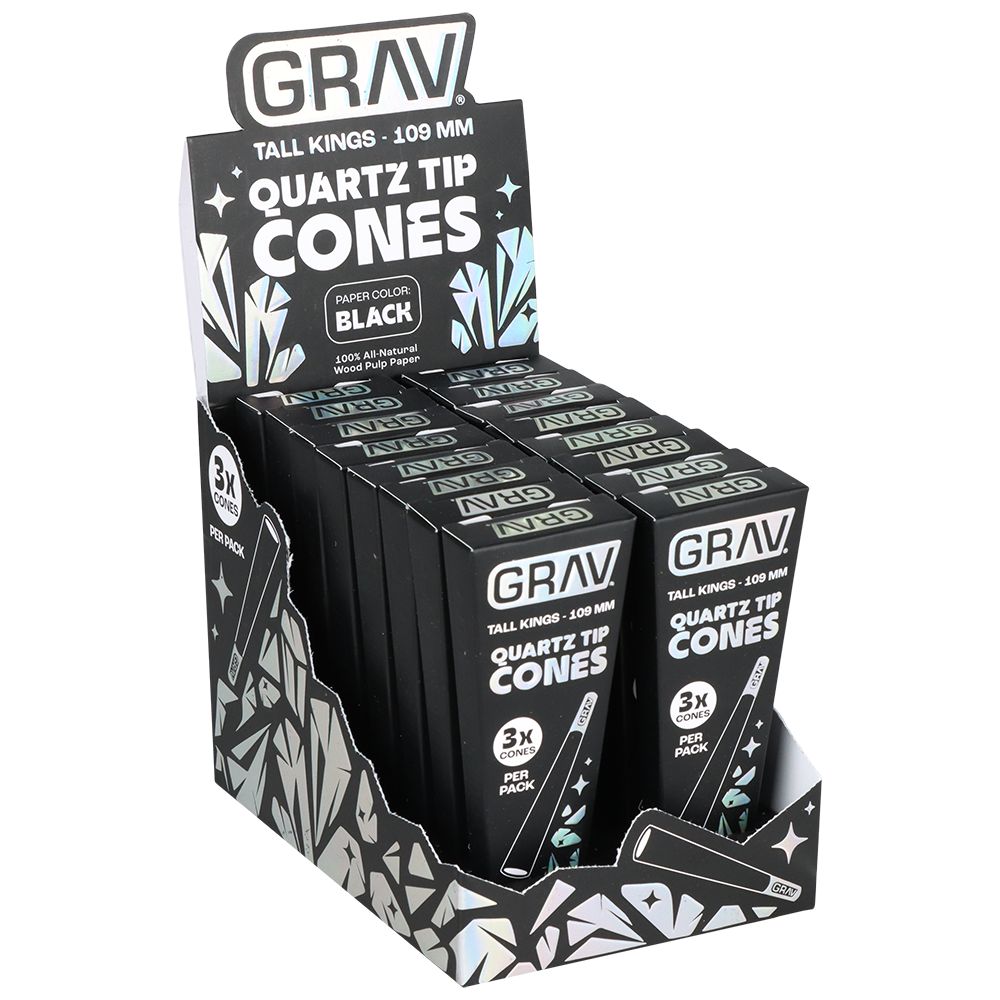 GRAV® Quartz Tip Pre-Rolled Cones | 16pk Display