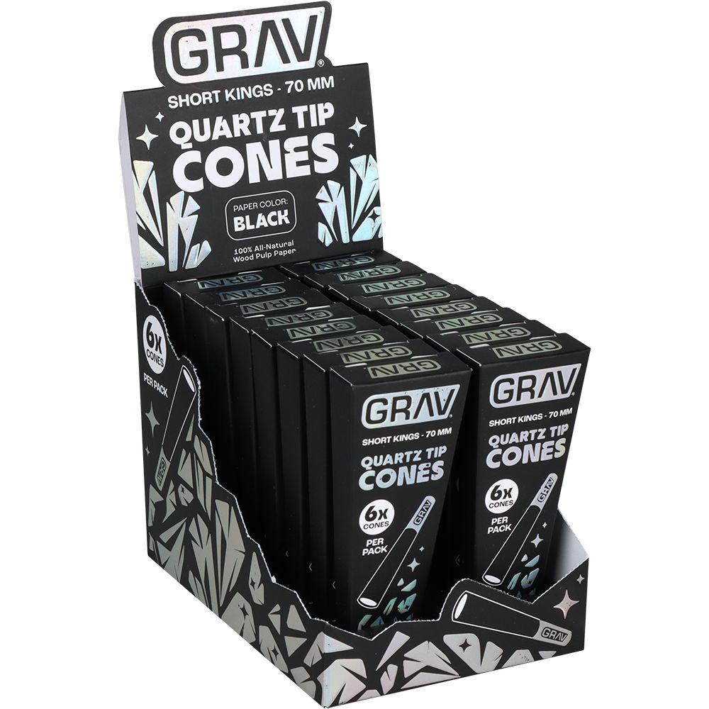 GRAV® Quartz Tip Pre-Rolled Cones | 16pk Display