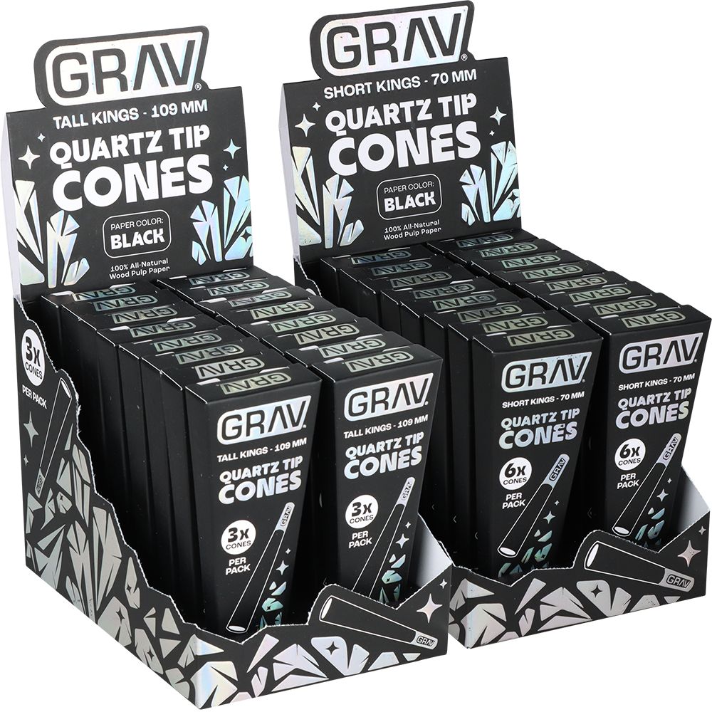GRAV® Quartz Tip Pre-Rolled Cones | 16pk Display